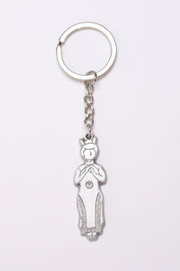 Pewter Keychain - Ah Chik in Chinese costume