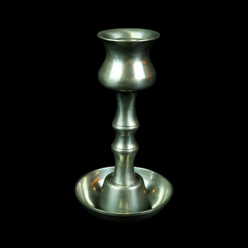 Antique Pewter Candle Holder- DS326s