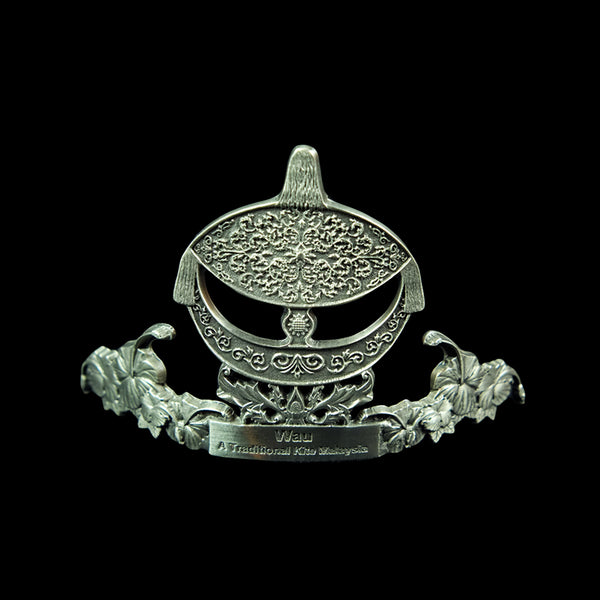 Pewter Name Card Holder (Wau) - PF586S