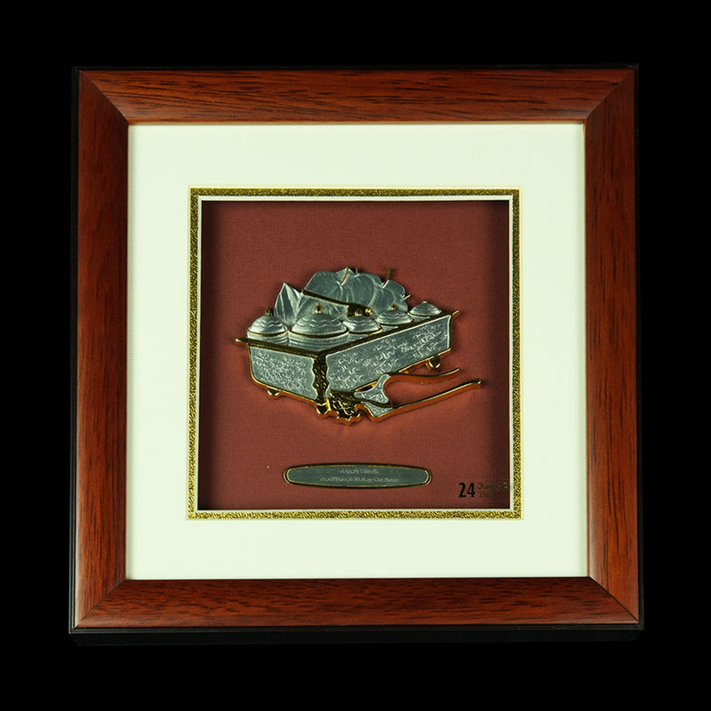 Pewter With Wood Frame (Tepak Sireh) - PF611G