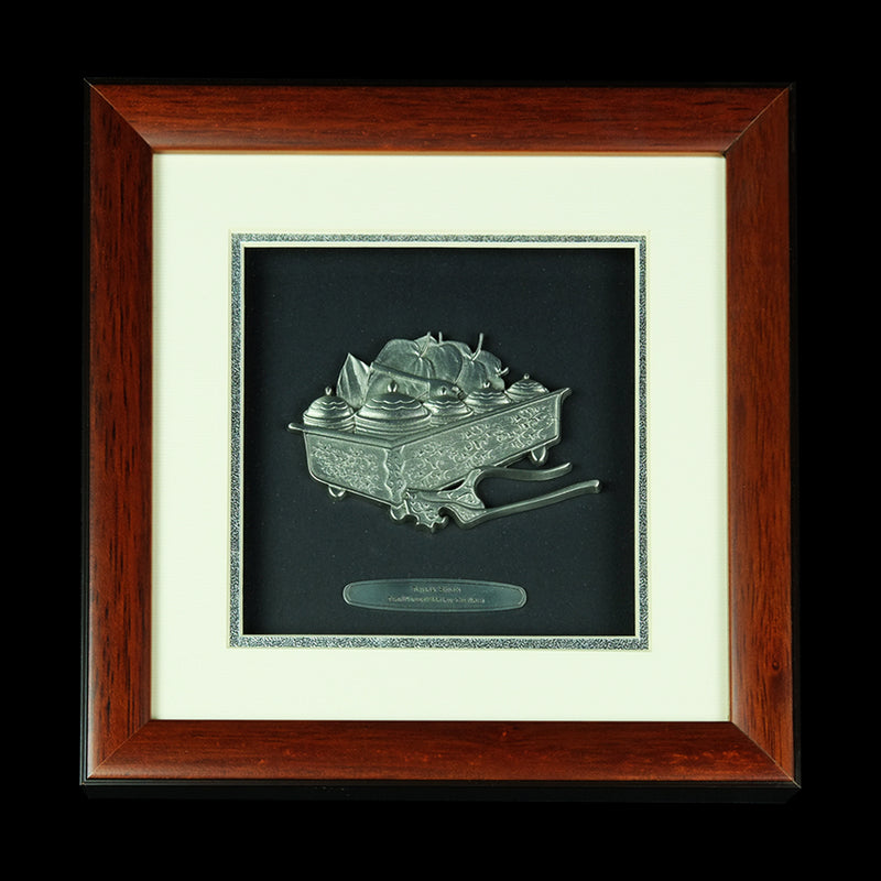Pewter With Wood Frame (Tepak Sireh) - PF611S