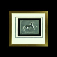 Pewter With Wood Frame (Horse) - PF655S