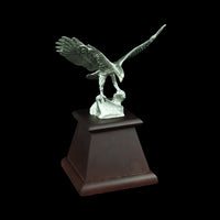 Pewter Figurine (Eagle on Wooden Base) - PF9589S