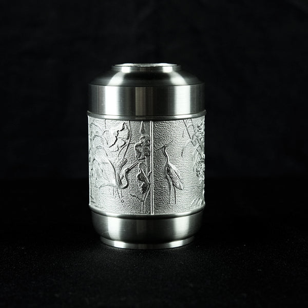 Pewter Tea Caddy Properous -PW5561s